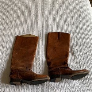 Frye saddle drown riding boot